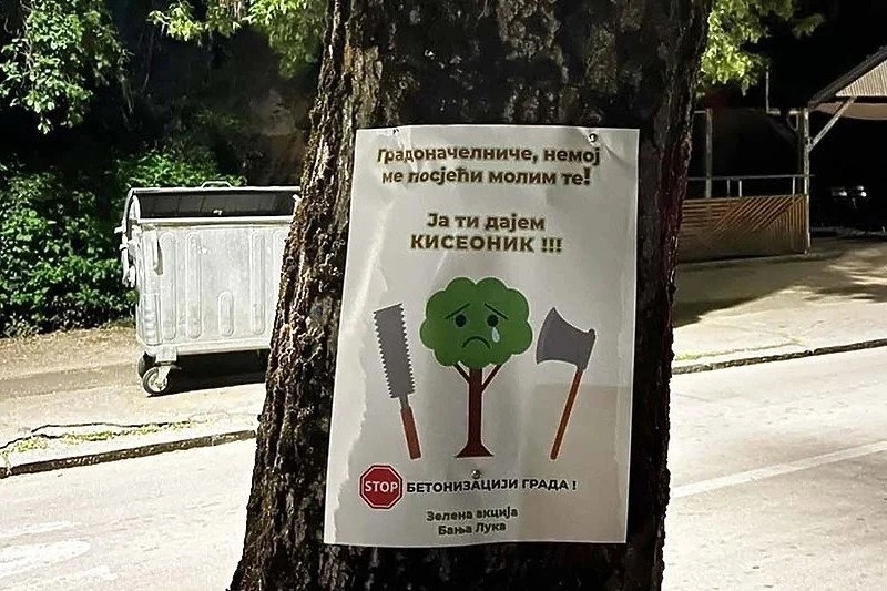 Odgovor banjalučkih vlasti na bunu zbog posječenih stabala