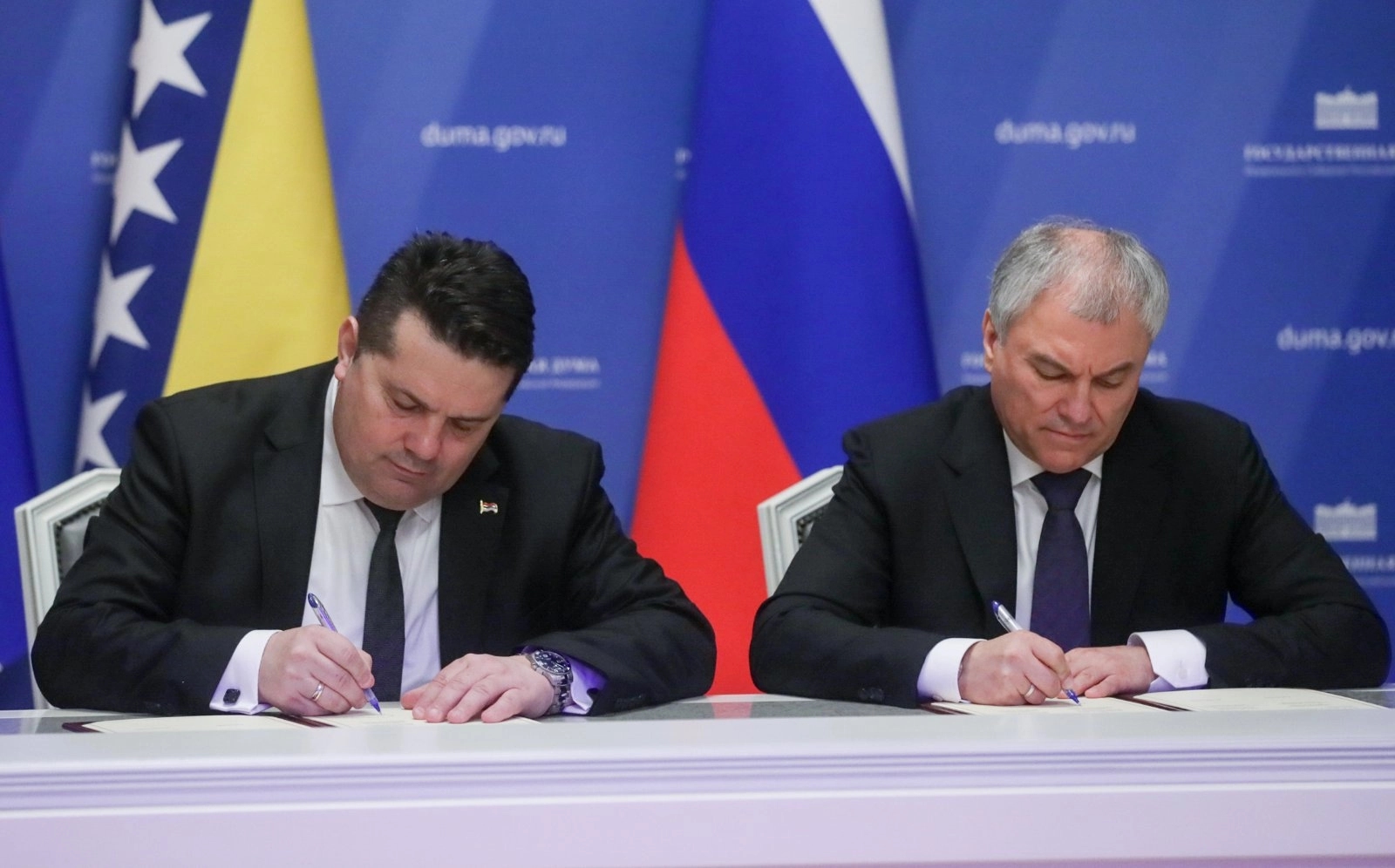 Stevandić i Volodin potpisali sporazum o saradnji između ruske Dume i NSRS