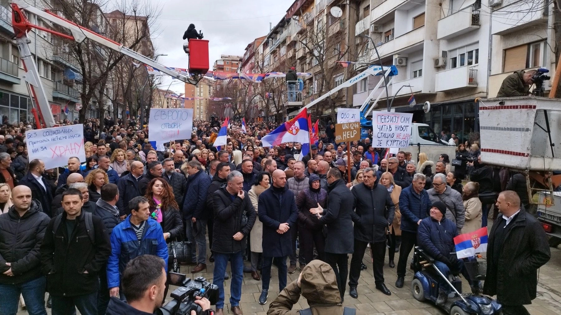 Veliki protestni opštenarodni skup Srba na Kosovu