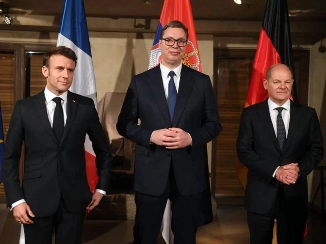 Vučić: Ozbiljan i korektan sastanak sa Makronom i Šolcom