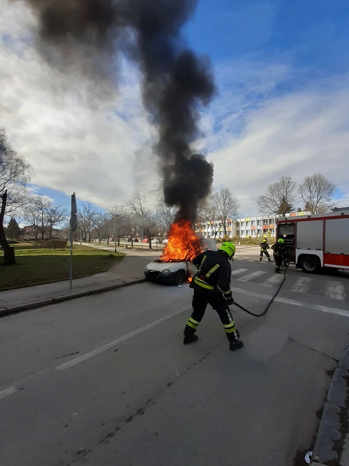 Zapalio se automobil u Boriku
