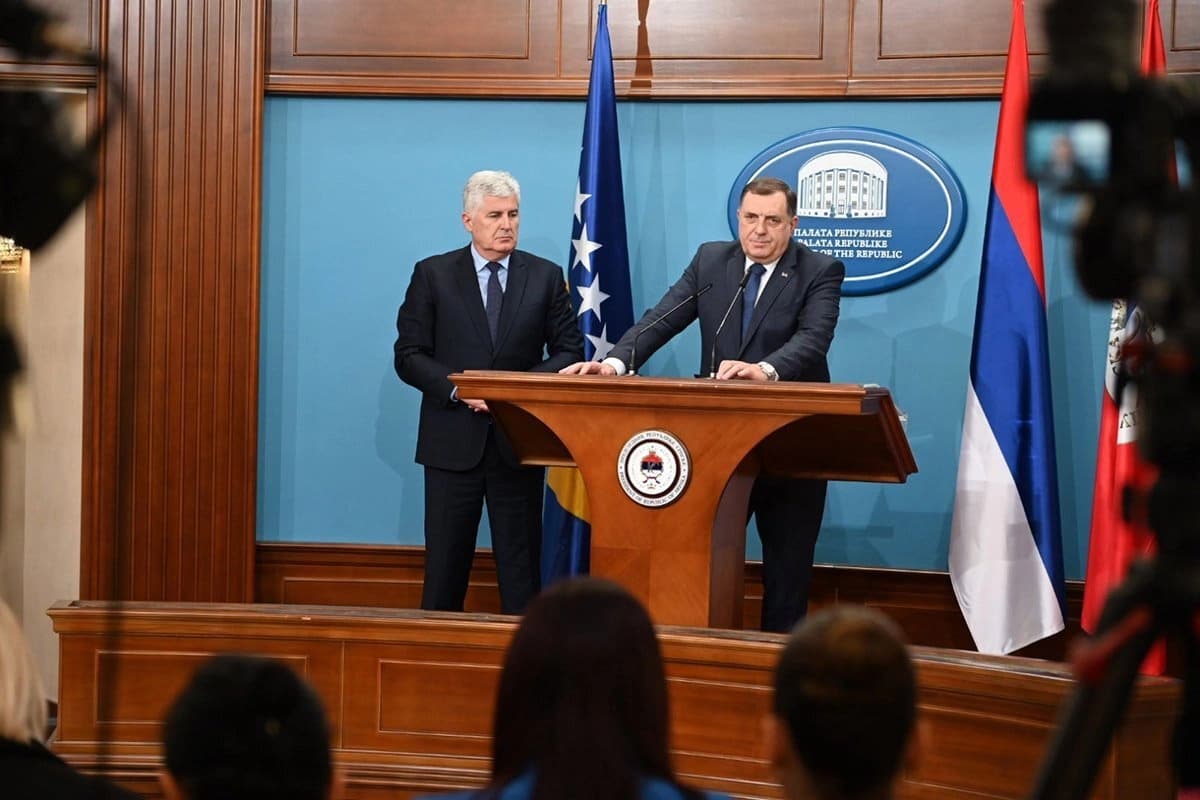 Dodik kritikuje Krišto, HDZ BiH „ignoriše“ Srbe i ćirilicu u Mostaru