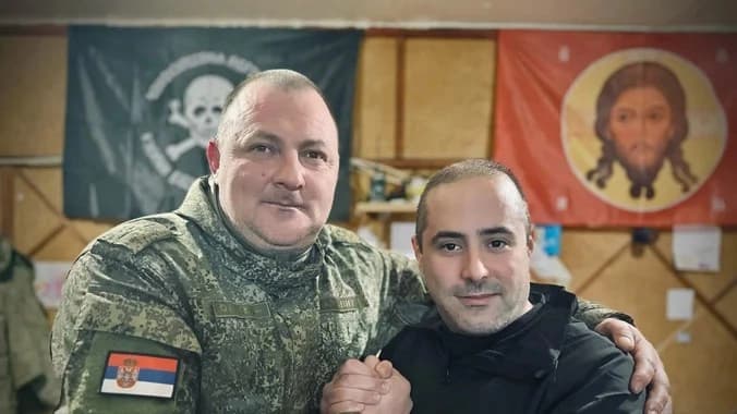 Komandant iz Donbasa dodelio Miši Vaciću medalju