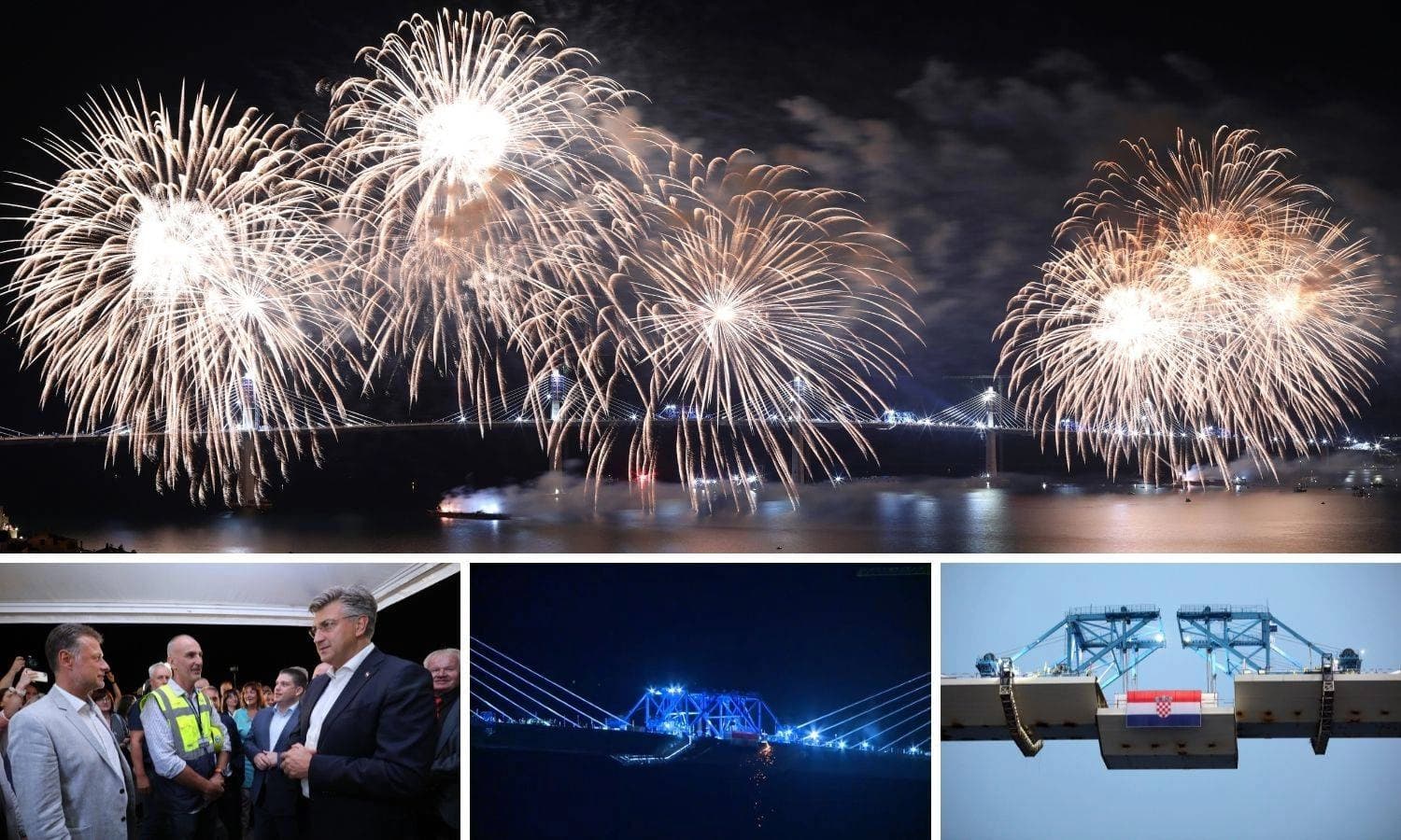 Svečano spojen Pelješki most