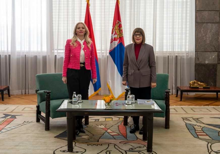 Trivićeva i Gojkovićeva razgovarale o saradnji Srpske i Srbije