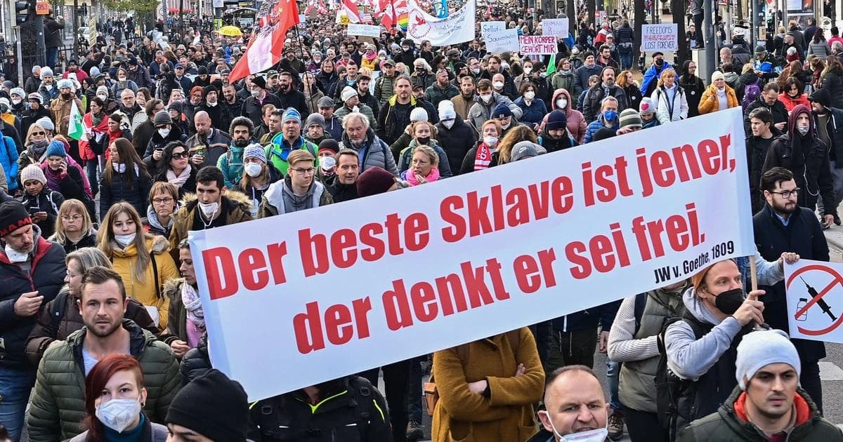 U Beču 35.000 ljudi protestovalo protiv novog lockdowna