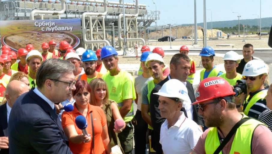 Vučić: Gasovod kroz Srbiju je žila kucavica razvoja privrede