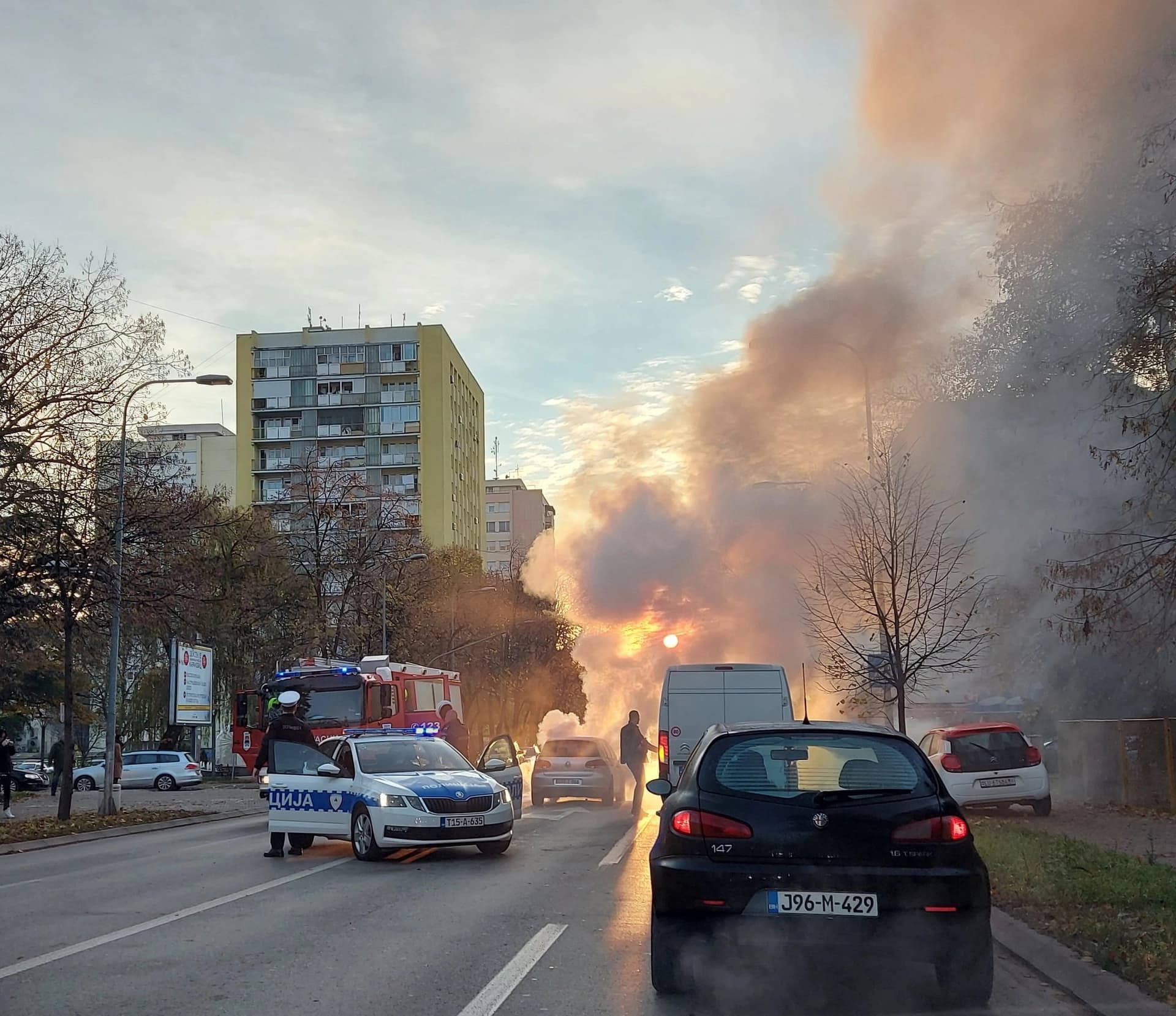 Zapalio se automobil u Banjaluci