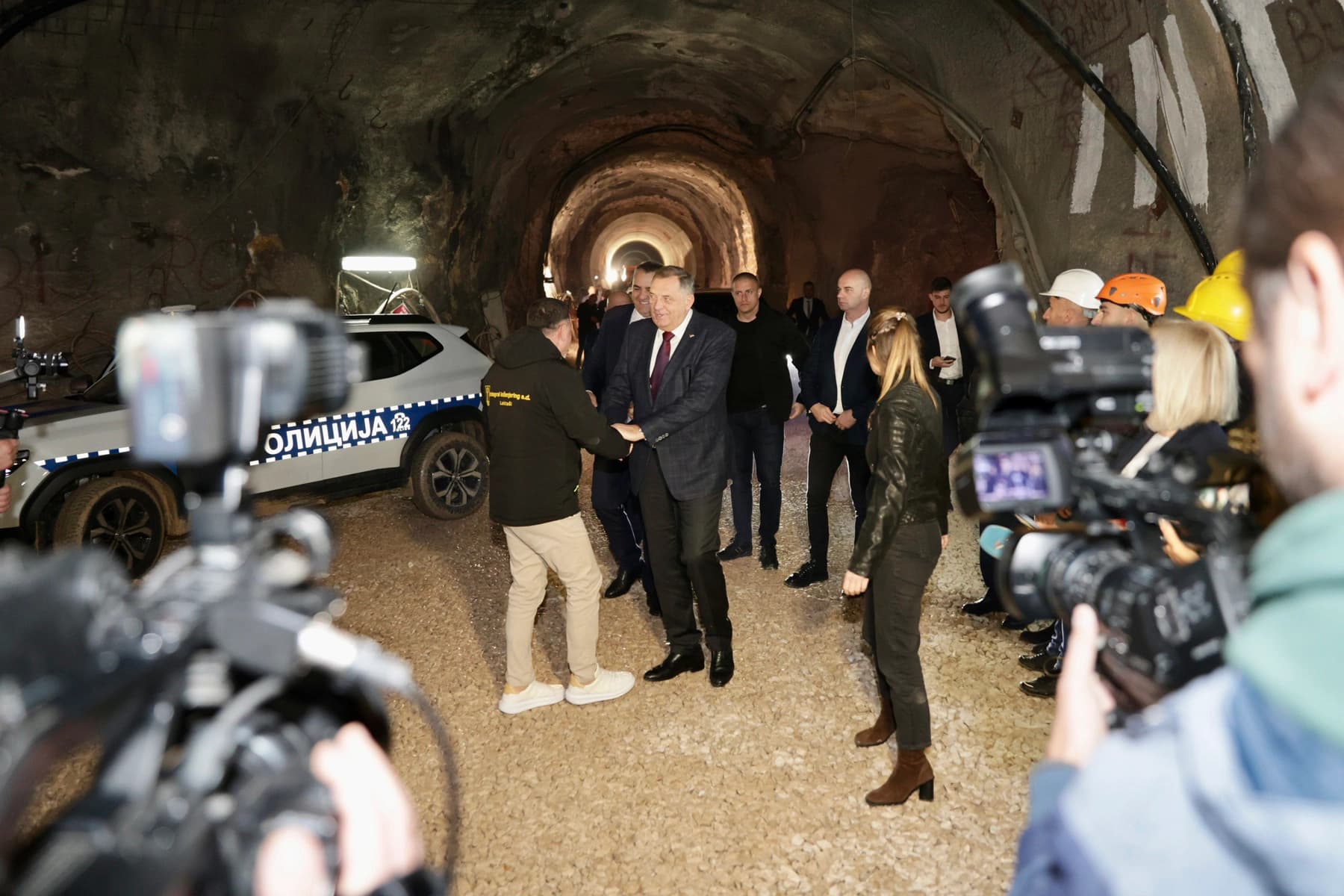 Zvaničnici Republike Srpske prošli kroz tunel HE Dabar