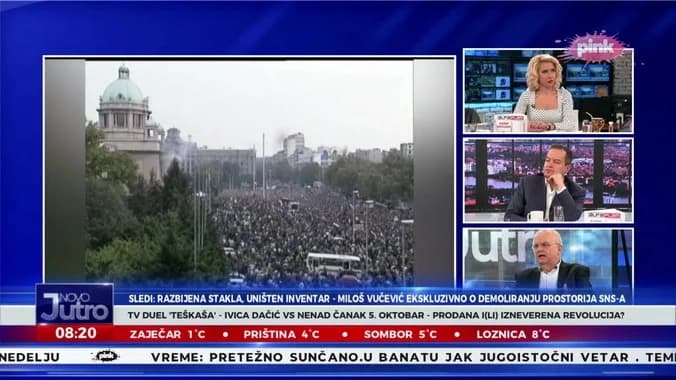 Buran TV duel na Pink-u: Izgleda da je bilo lakše da se organizuje 5. oktobar, nego izbori!