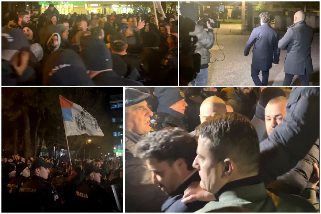 Demonstranti izvrijeđali Abazovića na protestima protiv formiranja nove vlade u Crnoj Gori