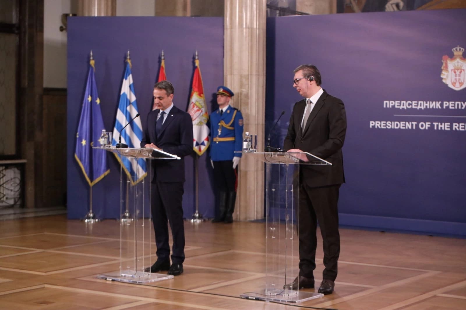 Micotakis nakon sastanka sa Vučićem “Atina ne mijenja stav o Kosovu, ali želi obavezujući sporazum”