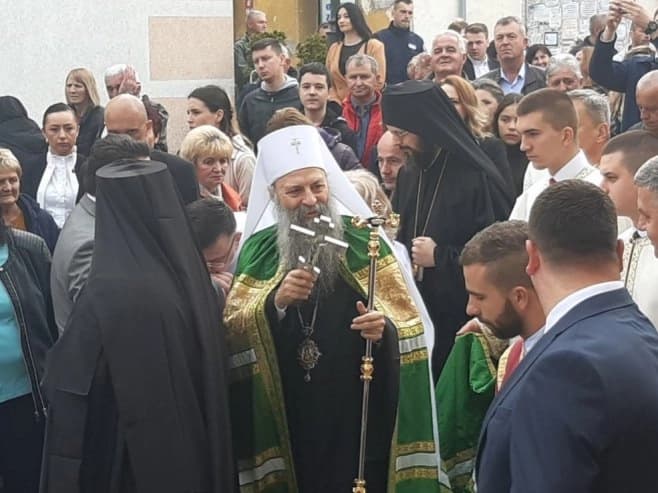 Patrijarh Porfirije osveštao obnovljeni hram Rođenja Presvete Bogorodice u Mrkonjić Gradu