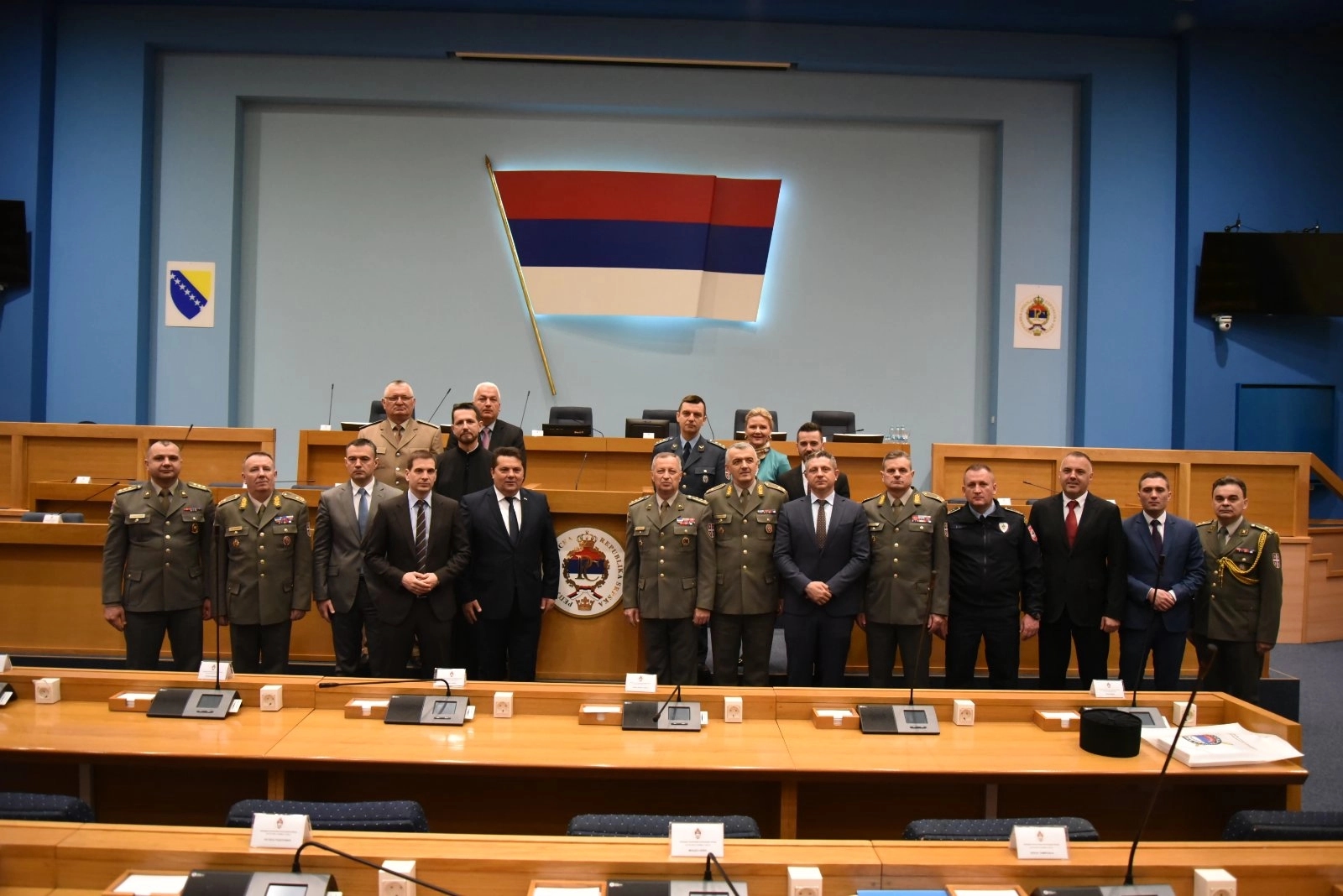 Predsjednik NSRS Nenad Stevandić primio polaznike 12. klase Visokih studija bezbjednosti i odbrane Republike Srbije