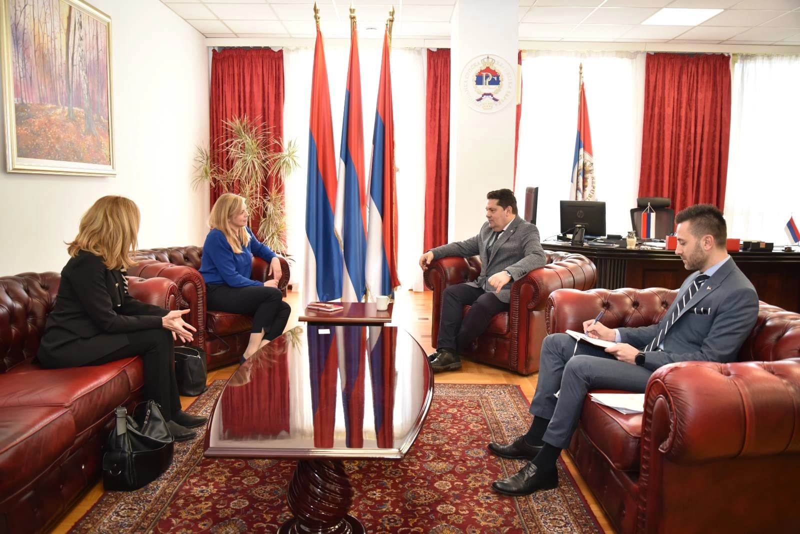 Predsjednik Stevandić razgovarao sa šefom političkog Odjeljenja britanske ambasade u Bosni i Hercegovini