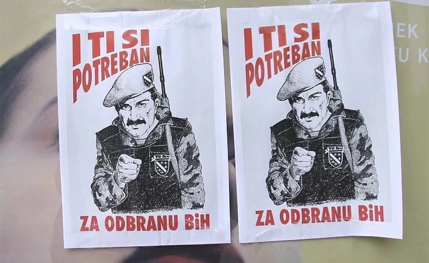 Ratohuškačke poruke sa ulica Sarajeva: Osvanuli propagadni plakati „I ti si potreban za odbranu BiH“