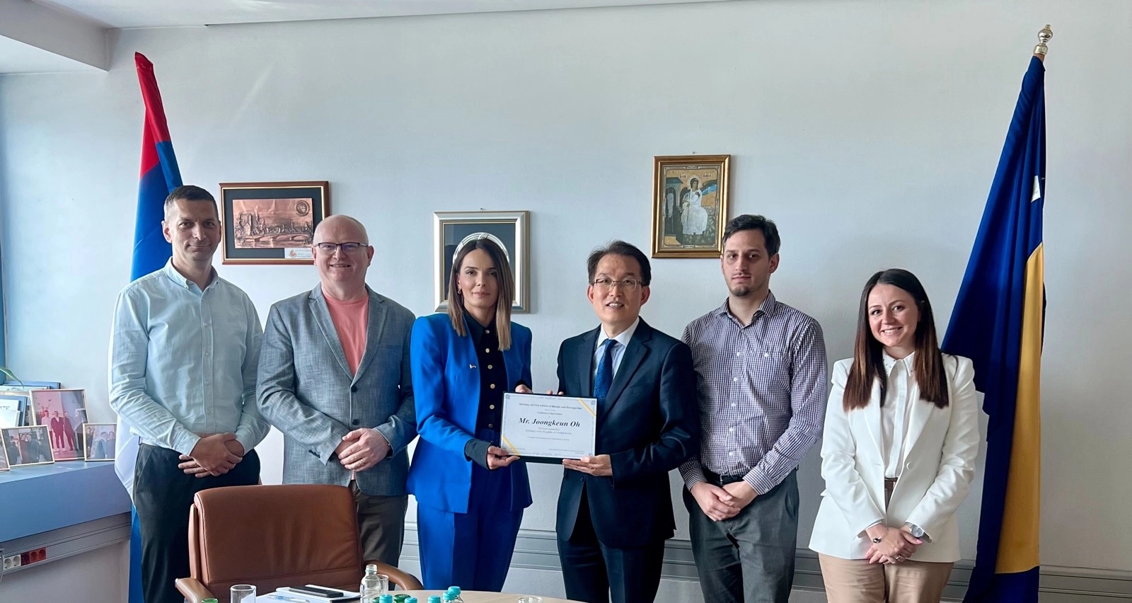Sastanak zamjenice ministra civilnih poslova BiH sa predstavnikom ambasade Južne Koreje