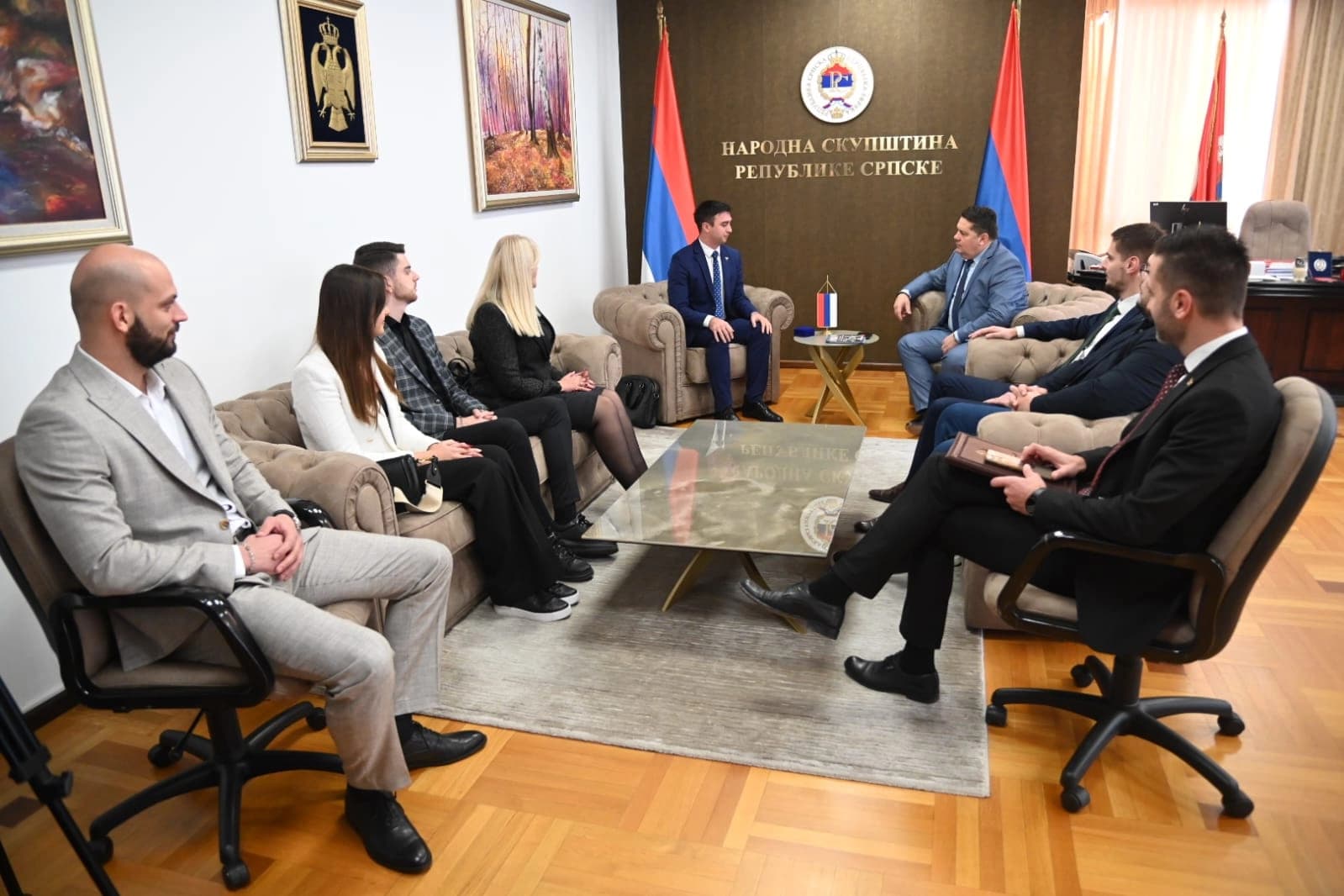 Stevandić sa predstavnicima mladih Srba Evrope: Јačanje odnosa Srpske, Srbije i Francuske