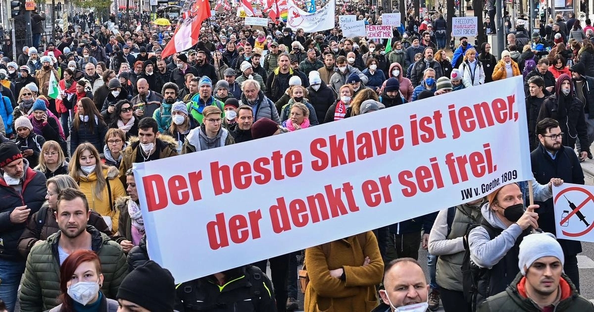 U Beču 35.000 ljudi protestovalo protiv novog lockdowna